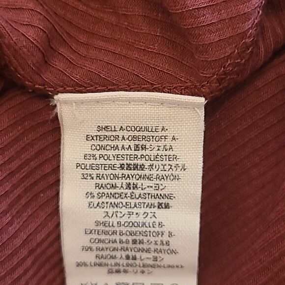 We The Free Distressed Tunic Tee Ribbed Baby Doll Hippie Cranberry Red Size M - Picture 11 of 13